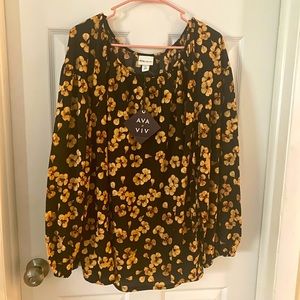 Ava and Viv Floral Shirt